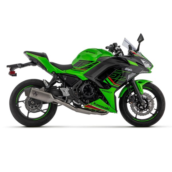 ARROW RACING VELOCE TITANIUM FULL SYSTEM EXHAUST FOR KAWASAKI NINJA 650 2024 PART # 71006VL