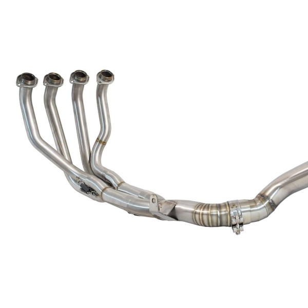 BLACKWIDOW 230MM OVAL BACK STAINLESS SILENCER DE-CAT EXHAUST SYSTEM FOR KAWASAKI NINJA 1000 SX 2020-2024 PART #BN23V