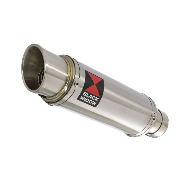 BLACKWIDOW 230MM GP ROUND STAINLESS SILENCER EXHAUST SYSTEM FOR KAWASAKI NINJA 1000 SX 2020-2024 PART #230SR/SG23R