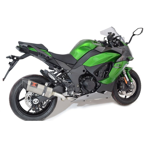 BLACKWIDOW 300MM HEXAGONAL STAINLESS SILENCER CARBON TIP EXHAUST SYSTEM FOR KAWASAKI NINJA 1000 SX 2020-2024 PART #SC30H
