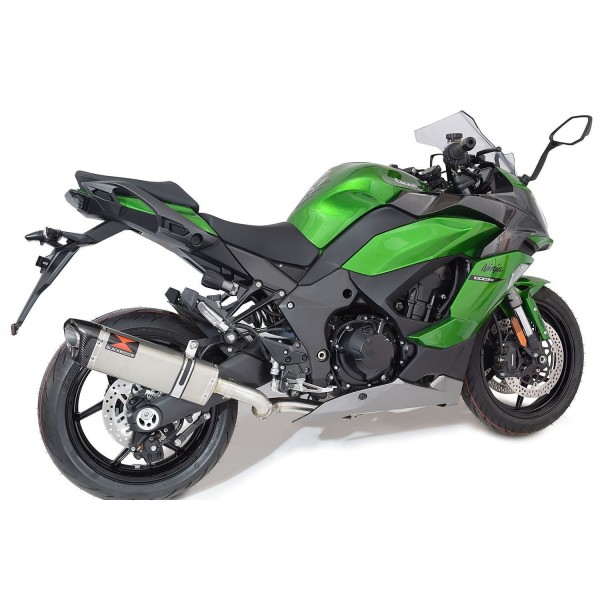 BLACKWIDOW 350MM TRI OVAL STAINLESS SILENCER CARBON TIP EXHAUST SYSTEM FOR KAWASAKI NINJA 1000 SX 2020-2024 PART #SC35T