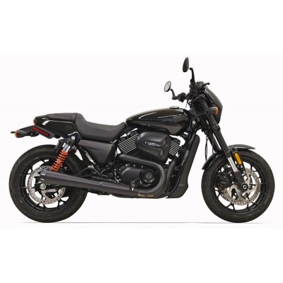BASSANI EXHAUST BLACK 4 IN. MEGAPHONE STYLE PERFORMANCE MUFFLER PART # 1712RB