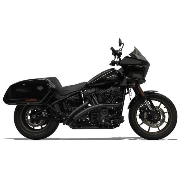 BASSANI EXHAUST BLACK SWEEPER RADIUS PIPES BREAKOUT HERITAGE STREET PART # 1S21FB