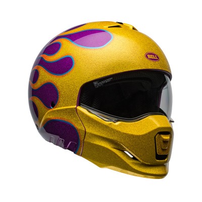 BELL BROOZER ECE6 IGNITE PURPLE YELLOW HELMET