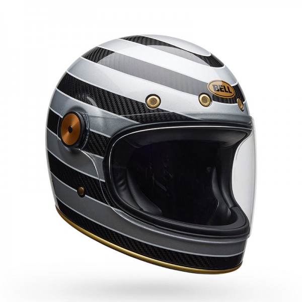 BELL BULLITT GT CARBON ROLAND SAND TEMPLE SILVER HELMET