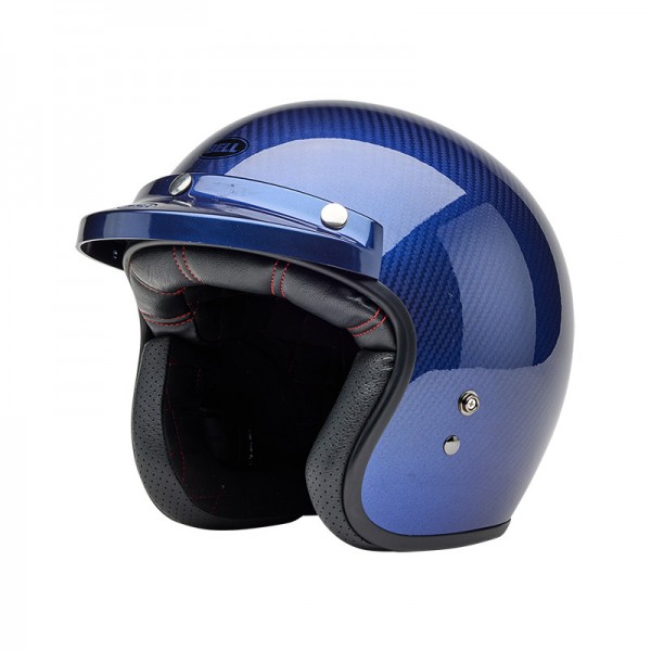 BELL CUSTOM 500 CARBON ECE6 MCQUEEN LEMANS BLUE HELMET