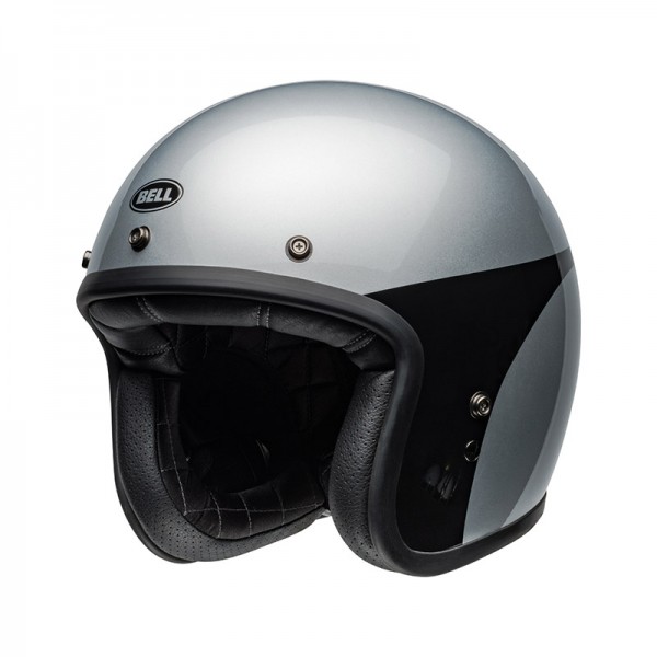 BELL CUSTOM 500 ECE06 CHASSIS SILVER HELMET
