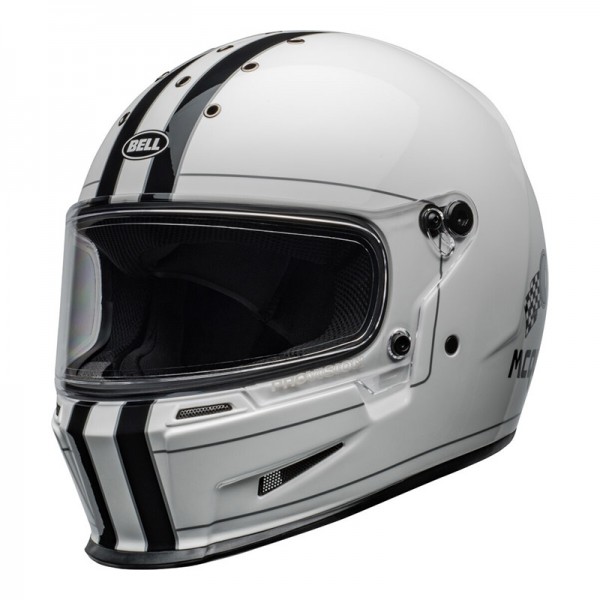 BELL ELIMINATOR ECE6 STEVE MCQUEEN WHITE HELMET