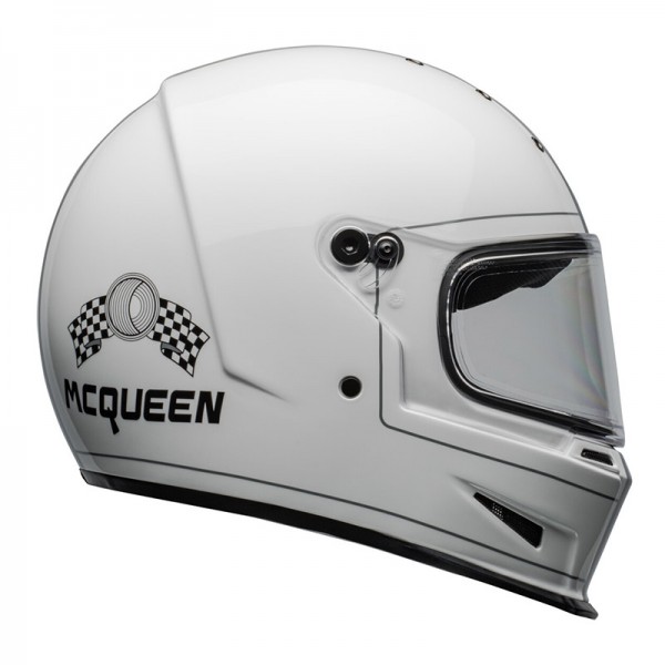 BELL ELIMINATOR ECE6 STEVE MCQUEEN WHITE HELMET