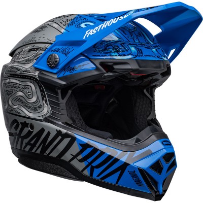 BELL MOTO-10 SPHERICAL FASTHOUSE DITD LTD BLUE HELMET