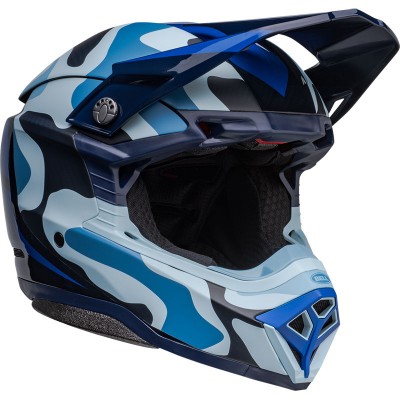 BELL MOTO-10 SPHERICAL FERRANDIS MECHANT BLUE HELMET