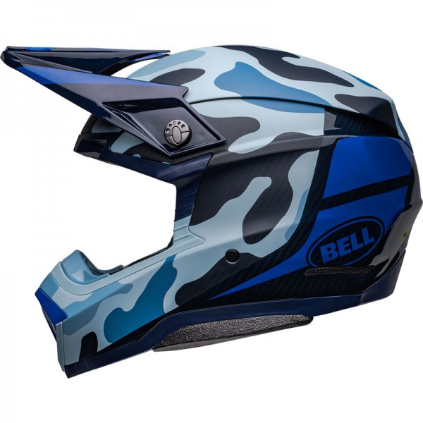 BELL MOTO-10 SPHERICAL FERRANDIS MECHANT BLUE HELMET