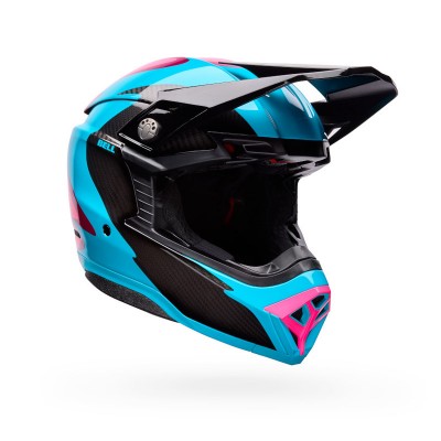BELL MOTO-10 SPHERICAL FLUID GREEN PINK HELMET