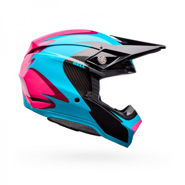 BELL MOTO-10 SPHERICAL FLUID GREEN PINK HELMET