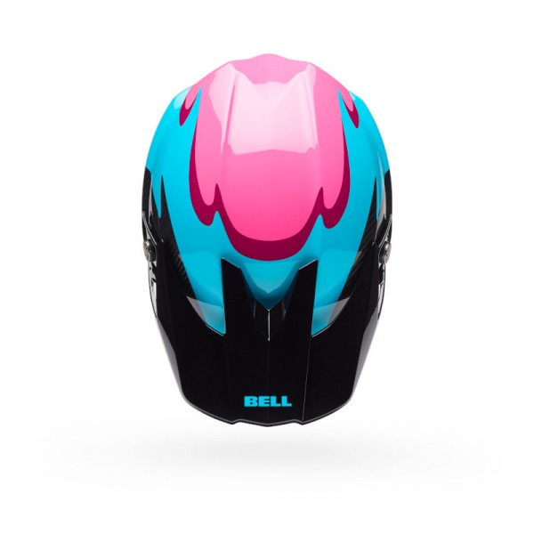 BELL MOTO-10 SPHERICAL FLUID GREEN PINK HELMET