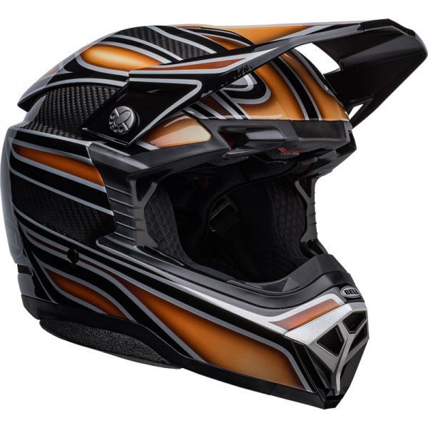 BELL MOTO-10 SPHERICAL MARMOT WEBB BLACK HELMET