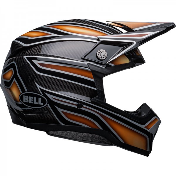 BELL MOTO-10 SPHERICAL MARMOT WEBB BLACK HELMET