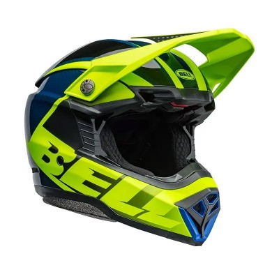BELL MOTO-10 SPHERICAL SLICED RETINA BLUE HELMET