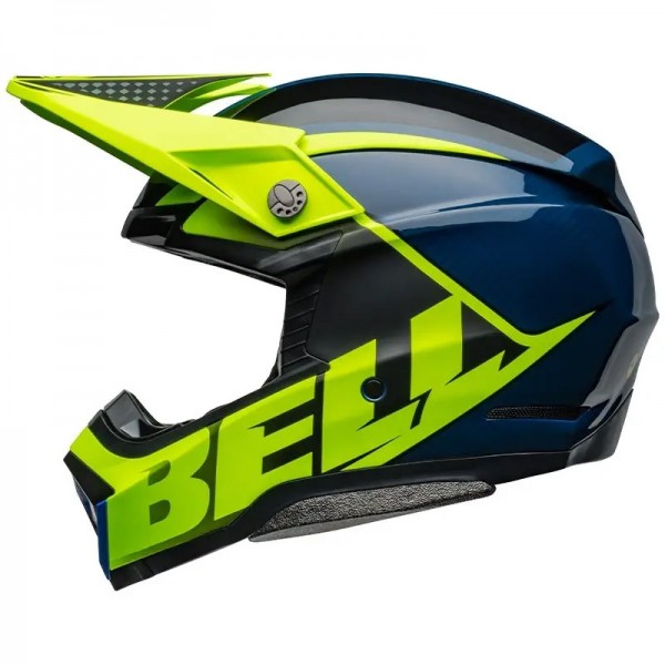 BELL MOTO-10 SPHERICAL SLICED RETINA BLUE HELMET