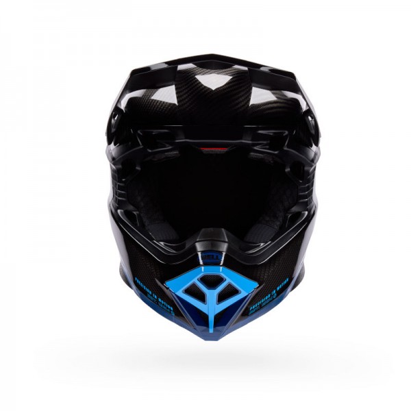BELL MOTO-10 SPHERICAL STRIKE BLUE HELMET