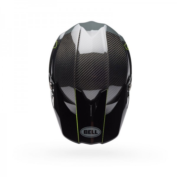 BELL MOTO-10 SPHERICAL STRIKE YELLOW HELMET