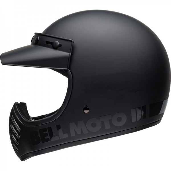 BELL MOTO-3 CLASSIC BLACKOUT ECE6 BLACK MATT HELMET
