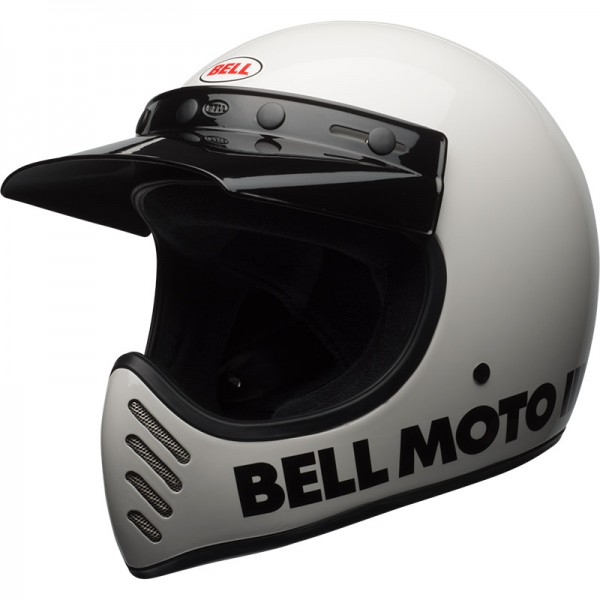 BELL MOTO-3 CLASSIC ECE6 WHITE HELMET