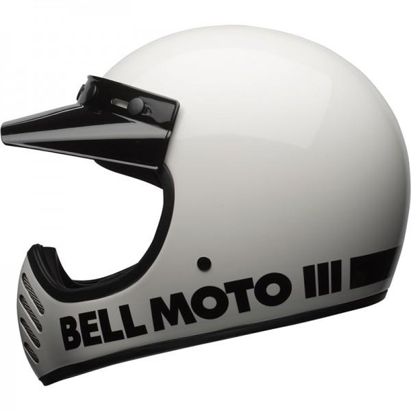 BELL MOTO-3 CLASSIC ECE6 WHITE HELMET