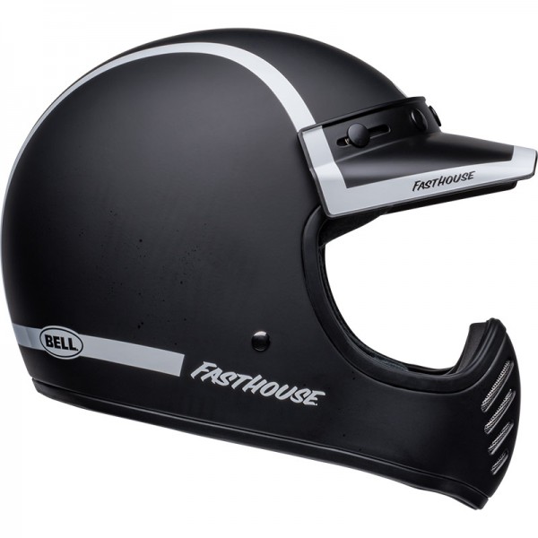 BELL MOTO-3 FASTHOUSE OLD ROAD BLACK WHITE HELMET