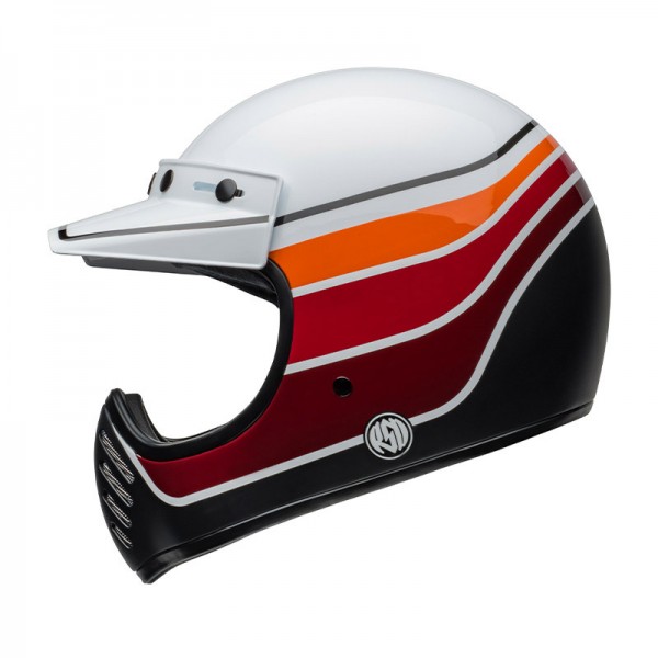 BELL MOTO-3 RSD SADDLEBACK ECE6 WHITE BLACK HELMET