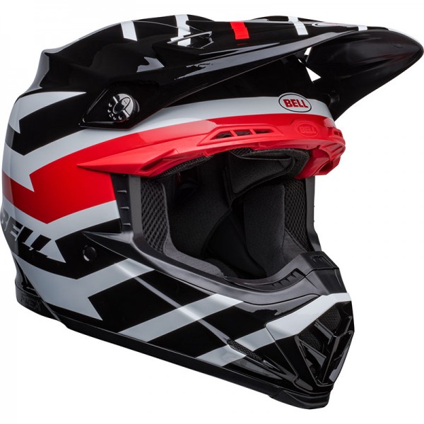 BELL MOTO-9S FLEX BANSHEE BLACK RED HELMET