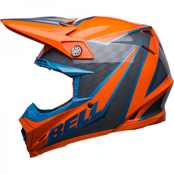BELL MOTO-9S FLEX SPRITE ORANGE GREY HELMET