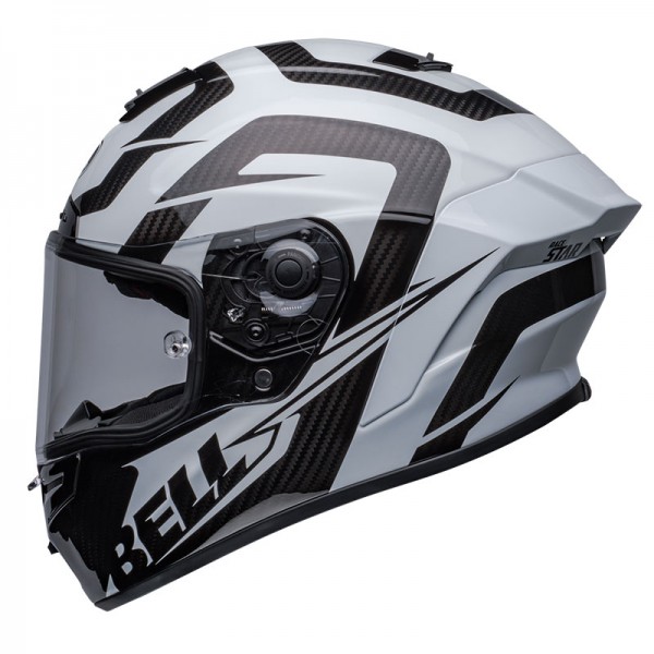 BELL RACE STAR DLX FLEX LABYRINTH WHITE BLACK HELMET