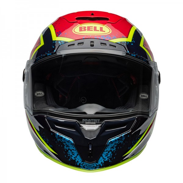 BELL RACE STAR FLEX DLX XENON BLUE RETINA GLOSS HELMET