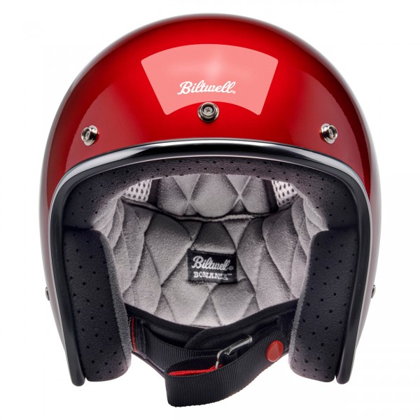 BILTWELL BONANZA METALLIC CHERRY RED HELMET