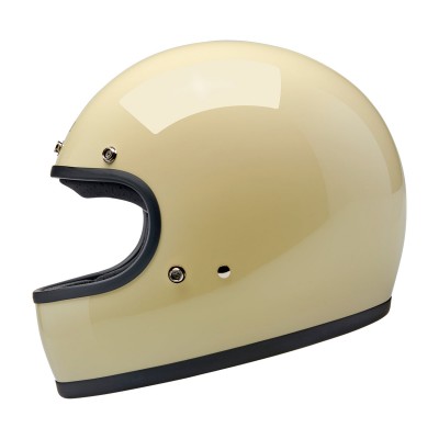 BILTWELL GRINGO GLOSS VINTAGE WHITE HELMET