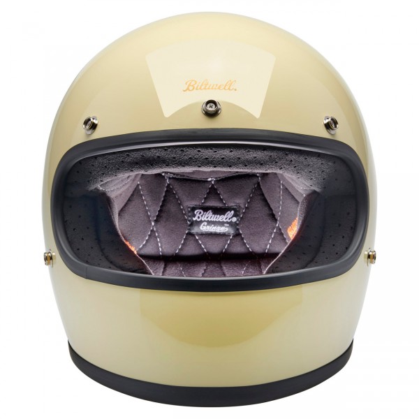 BILTWELL GRINGO GLOSS VINTAGE WHITE HELMET