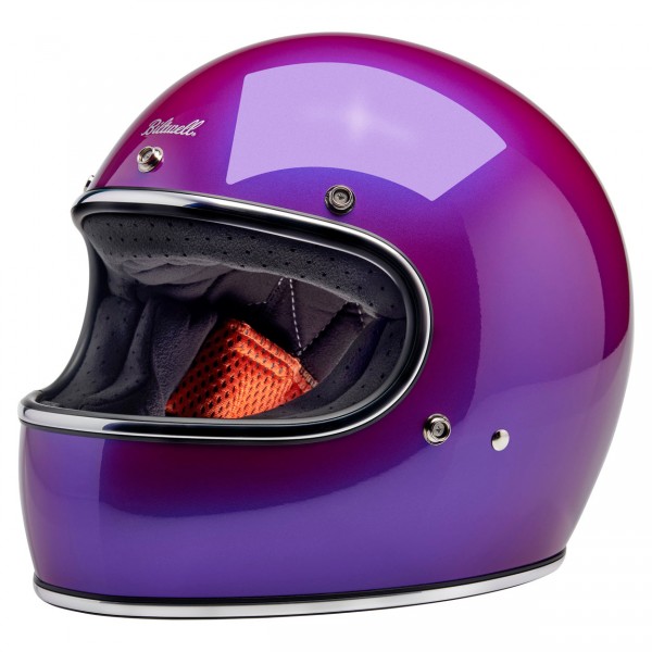 BILTWELL GRINGO METALLIC GRAPE HELMET