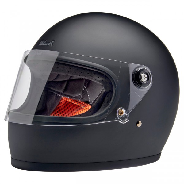 BILTWELL GRINGO S FLAT BLACK HELMET