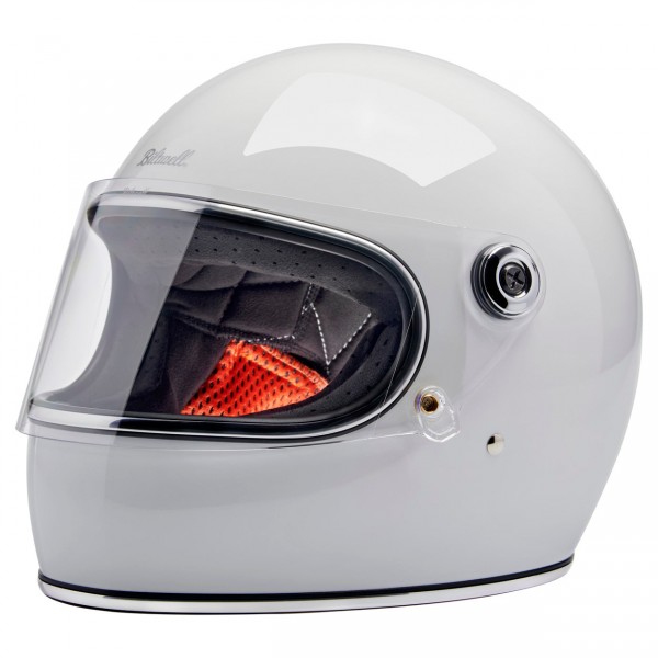 BILTWELL GRINGO S GLOSS WHITE HELMET