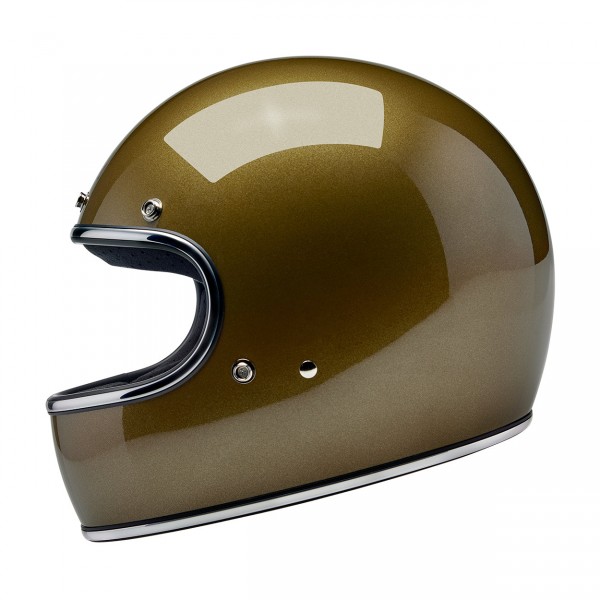 BILTWELL GRINGO UGLY GOLD METALLIC HELMET