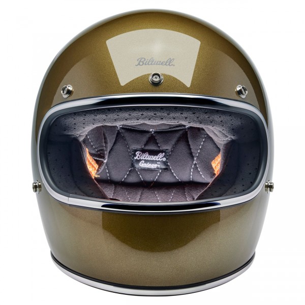 BILTWELL GRINGO UGLY GOLD METALLIC HELMET