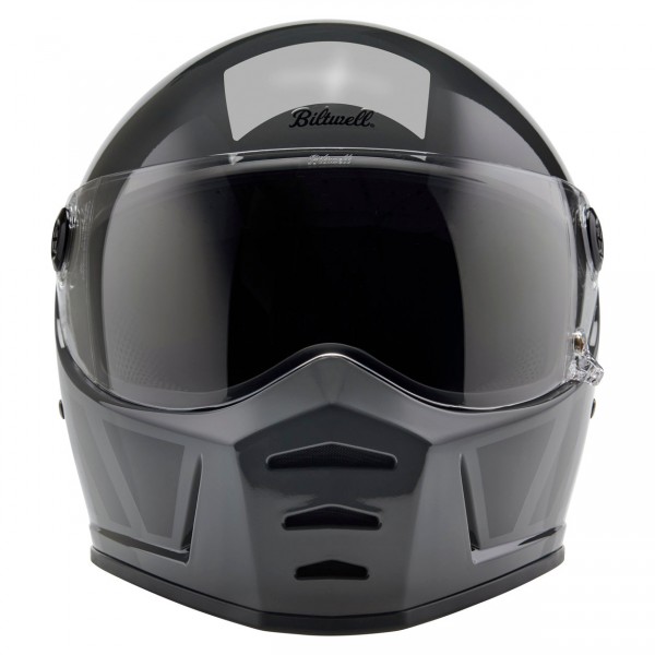 BILTWELL LANE SPLITTER GLOSS STORM GREY INERTIA HELMET