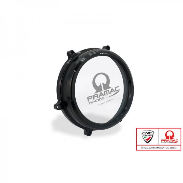 CNC RACING V2 PRAMAC LTD CLUTCH COVER BLACK FOR DUCATI 959 PANIGALE 2016-2019 PART # CA202BPR