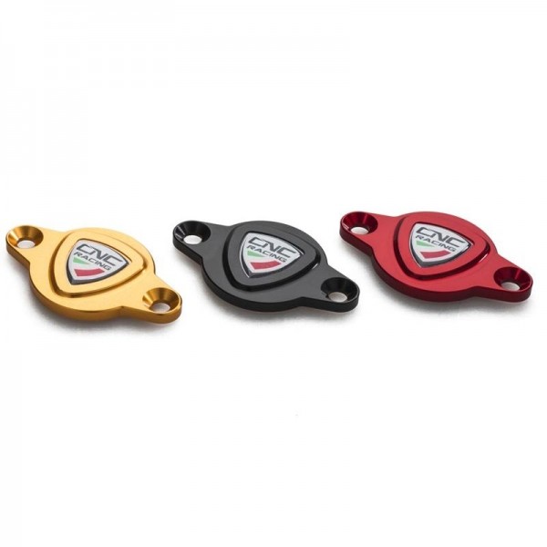 CNC TIMING INSPECTION COVER STICKER RED FOR DUCATI MONSTER 1100 EVO 2011-2012 PART # CF263R