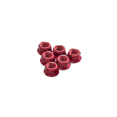CNC NUTS SETS REAR SPROCKET FLANGE M10X1.0 RED FOR DUCATI MULTISTRADA 1200 ENDURO 2016-2019 PART # DA384R