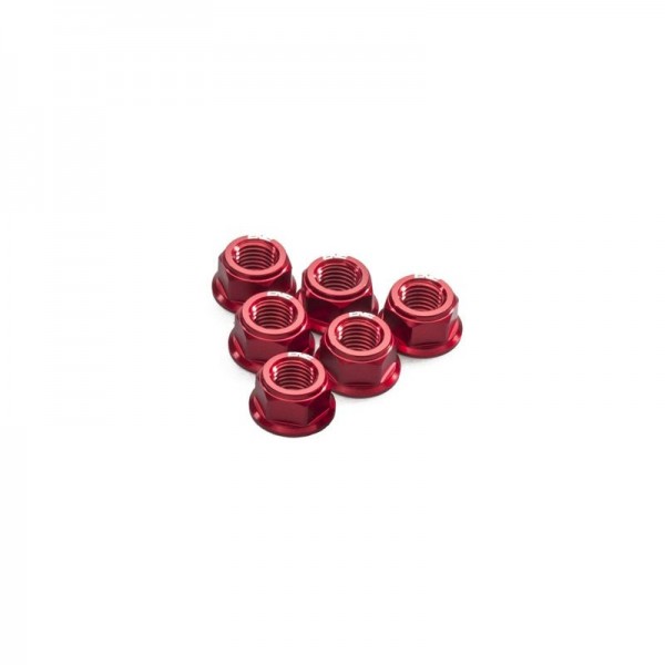 CNC NUTS SETS REAR SPROCKET FLANGE M10X1.0 RED FOR DUCATI MULTISTRADA 1200 ENDURO 2016-2019 PART # DA384R