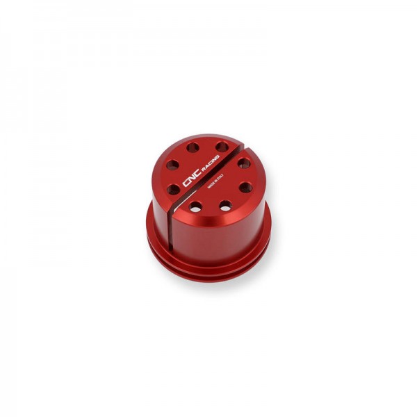 CNC RACING DUCATI STEERING RING NUT RED FOR DUCATI MONSTER 1100 EVO 2011-2012 PART # GH350R