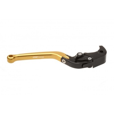 CNC RACING BRAKE LEVER LONG FOLDING GOLD FOR BMW S1000 RR 2012-2013 PART # LBF11G