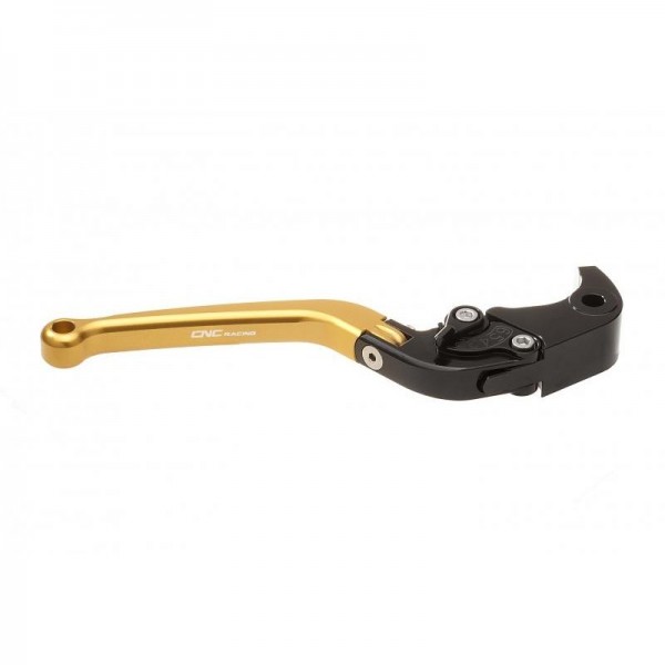 CNC RACING BRAKE LEVER LONG FOLDING GOLD FOR KAWASAKI ZX10R 2008-2010 PART # LBF19G